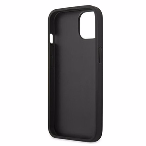 Karl Lagerfeld Odinis Ikonik Karl's Head Metalinis dėklas iPhone 13 mini - juodas