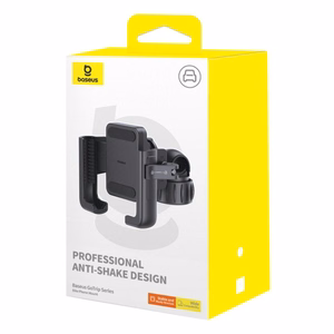 Telefono laikiklis dviračiui Baseus GoTrip Series Bike Phone Mount Cluster juodas C40572301111-00