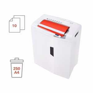 HSM shredstar S10 – dokumentų naikiklis, juostelinio pjovimo su atskiru CD pjaustytuvu, 6 mm (1042121)