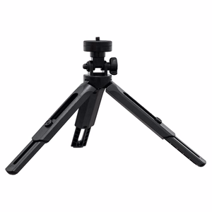 Mini trikojis asmenukių lazda laikiklis telefonui, kamerai ir GoPro, 16-21 cm - juodas
