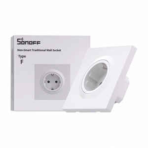 Sonoff WS01STPF-E tradicinis sieninis lizdas (Type F)