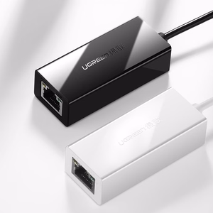 Ugreen išorinė tinklo plokštė RJ45 - USB 2.0 100 Mbps Ethernet juoda (CR110 20254)