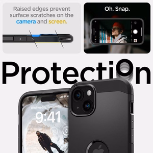 Spigen Tough Armor Magnetinis dėklas telefonui iPhone 15 - juodas