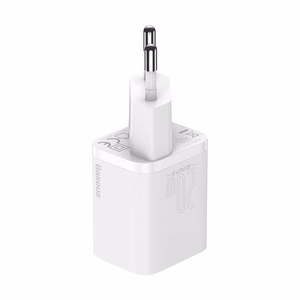 Baseus Super Si 20W USB-C įkroviklis, baltas (CCSUP-B02)