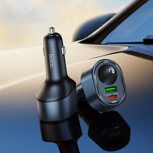 Automobilinis įkroviklis Hoco USB A + USB C + cigarečių žiebtuvėlis PD QC3.0 3A 35W Z56 juodas