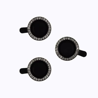 Apsauginis stiklas HARD DIAMOND kamerai (LENS) Iphone 15 Pro/15 Pro Max juodas (3 vnt.)