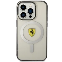 Ferrari FEHMP14XURKT iPhone 14 Pro Max 6.7" skaidrus kietas dėklas telefonui kontūrinis magnetinis (MagSafe)