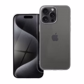 Skaidrus dėklas telefonui 2 mm IPHONE 15 Pro Max (kameros apsauga) permatomas