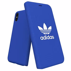 Adidas OR knygos tipo dėklas Canvas dėklas iPhone X/Xs - mėlynas