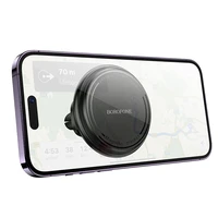 Automobilinis telefono laikiklis Borofone BH135 MagSafe (air vent) juodas