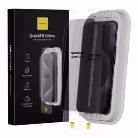 Spacecase Privatumo stiklas QuickFit Privacy Glass iPhone 15 Pro Max