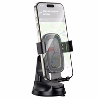 Borofone automobilinis gravitacinis laikiklis BH130 Follower prie stiklo juodas