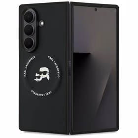 KARL LAGERFELD dėklas telefonui SAMSUNG Z Fold7 KLHMZFD7PSMLRKCK suderinamas su Magnetine (PU K&C) juodas