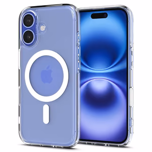 Spigen Ultra Hybrid "T" Magnetinis iPhone 16 dėklas - Baltas