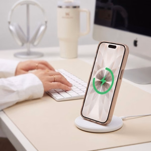 Tech-Protect MagZero MagSafe dėklas, skirtas iPhone 17, matinis smėlio ir rudos spalvų