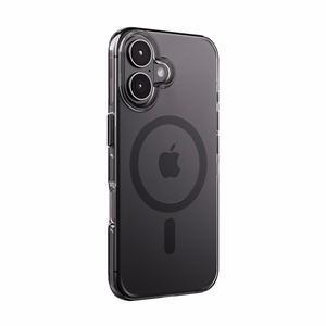 Crong Clear MAG Pro MagSafe dėklas, skirtas iPhone 16, juodas