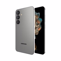 dėklas-Mate Aluminum Ring Lens Protector - apsauginis Glass the camera lens of the Samsung Galaxy S24 (juodas)