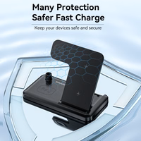 Belaidis Įkroviklis Essager "JG 4in1" Juodas 15W (iPhone / Apple Watch / Airpods / Pencil)