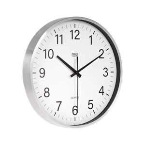 Wall clock, 30 cm, silver