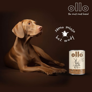 OLLO Pure Elnias – šlapias šunų maistas – 850 g