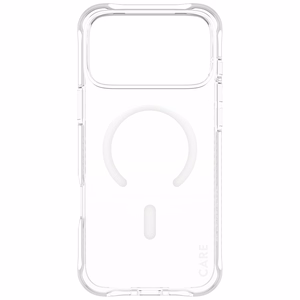 CARE by PanzerGlass Madingas Samba dėklas su baltu Magnetiniu iPhone 17 Pro Max - Skaidrus