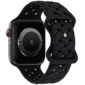 Beline Dirželis Apple Watch Silicone Woven 42/44/45/49mm juodas