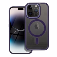 COLOR EDGE MAG COVER dėklas telefonui suderinamas su Magnetiniu IPHONE 14 Pro violetinė