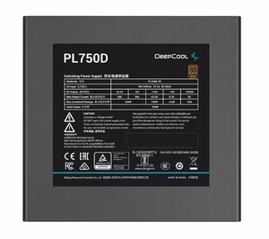 DeepCool PL750D maitinimo blokas 750 W 20+4 pin ATX ATX juodas