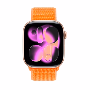 Crong Nylon sportinis Apple Watch dirželis, 38/40/41/42 mm, „Tropical Orange“