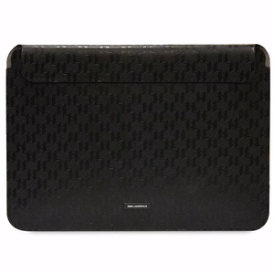 Karl Lagerfeld Saffiano Plaque case for a 14" laptop - black