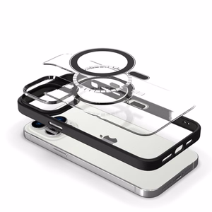 Tel Protect Magnetinis Skaidrus dėklas telefonui iPhone 11 Pro Max šviesiai mėlynas
