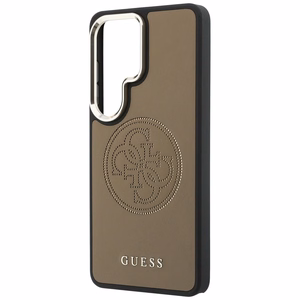 GUESS dėklas for SAMSUNG S26 Ultra GUHMS26L5PG4SRGW (Perforated Logo MagSafe) rudas