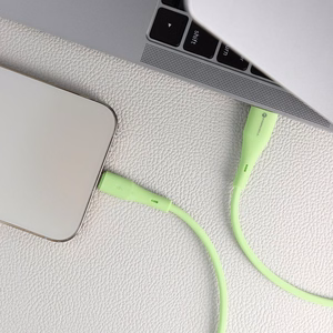 FORCELL F-ENERGY C343 kabelis USB A į Lightning 2,4A 12W Silicone 1 m žalias
