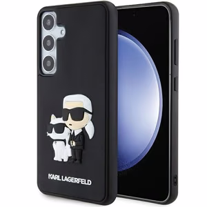 Karl Lagerfeld dėklas for Samsung Galaxy S24 Plus KLHCS24M3DRKCNK juodas HC 3D RUBBER KC NFT