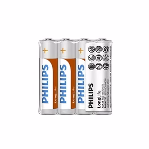 Akumuliatorius PHILIPS AAA LR03 LONGLIFE 4vnt.