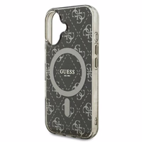 Guess IML 4G Fonas Magnetinis dėklas telefonui iPhone 16 Plus - rudas