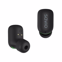 Savio TWS-09 IPX5 Ausinės be mikrofono ir ausinės su mikrofonu Bevielis Įkišamos į ausį Muzika Bluetooth Juoda