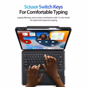 Dėklas su klaviatūra Dux Ducis DK Apple iPad Air 13 2024/iPad Air 13 2025/iPad Pro 12.9 2018/2020/2021/2022 juodas