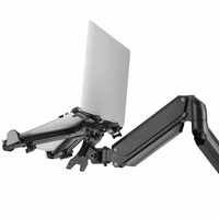 Nešiojamojo kompiuterio laikiklis "Maclean" 11"-17" MC-836, skirtas darbui stovint ir sėdint. Jis skirtas montuoti ant stalo arba sieninio monitoriaus laikiklio.