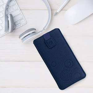WONDER Deko dėklas telefonui (dydis L) Iphone 13 Mini/12 Mini/SE 2020/2022/7/8 tamsiai mėlynas