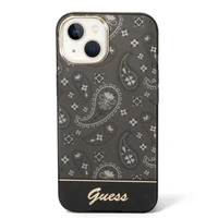 Guess GUHCP14MHGBNHK iPhone 14 Plus 6.7 "juodas/juodas kietas dėklas Bandana Paisley