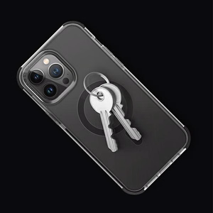 Uniq Combat dėklas telefonui iPhone 14 Pro 6.1" su Magclick įkrovimu - juoda / betono pilka