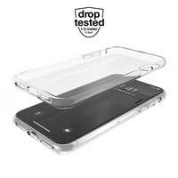 SuperDry Snap iPhone X/Xs Skaidrus dėklas baltas 41576