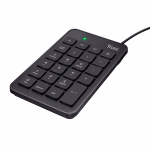 Trust 22221 skaičių klaviatūra Knyginis kompiuteris / kompiuteris USB Juoda