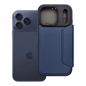 Dėklas telefonui RAZOR Book skirtas IPHONE 17 Pro mėlynas