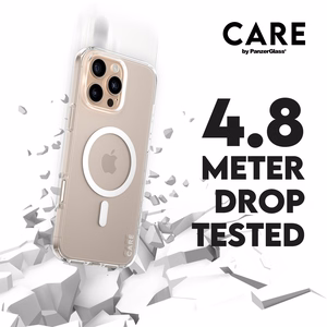 CARE by PanzerGlass Flagmano dėklas telefonui iPhone 16 Pro Max 6.9" baltas/baltas Magnetinis 1340
