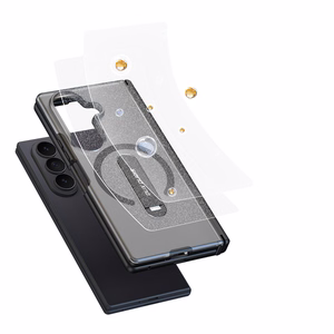 Dux Ducis Kind dėklas, skirtas Samsung Galaxy Z Fold 8 Ultra / Z Fold 7, su stovu, suderinamas su MagSafe – juodas