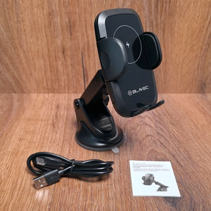 Blavec Car laikiklis BHC-03 15W with induction charging to windshield (BHC03-WIB) juodas