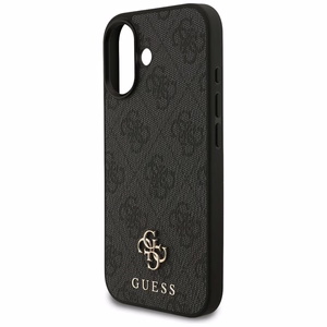 GUESS dėklas telefonui IPHONE 17, suderinamas su MagSafe GUHMP17SP4SM4MK (PU 4G Small 4G ir Classic), juodas