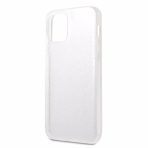 Guess GUHCP12L3D4GTR iPhone 12 Pro Max 6.7" skaidrus kietas dėklas 4G 3D rašto kolekcija